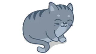 Tabby Grey Cat Kneading 