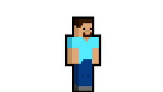Minecraft Steve Running Pixel
