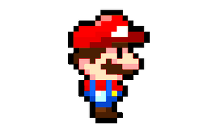 Super Mario Running Chibi Pixel