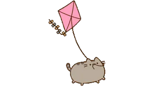 Pusheen with Kite