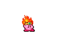 Kirby Fire Attack Pixel