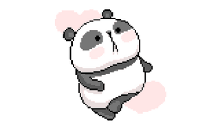 Cute Panda Dance Pixel