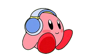 Kirby in Headphones