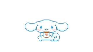 Sanrio Cinnamoroll Drinking Hot Cocoa