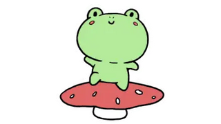 Cute Frog Jumping