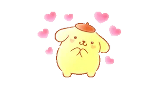 Pompompurin with Hearts
