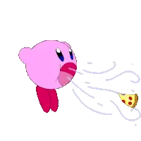 Kirby Inhaling Food