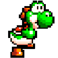 Mario Pixel Yoshi