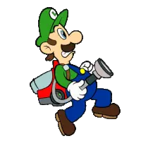 Luigi's Mansion Luigi with Vacuum