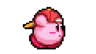 Kirby in a Cap