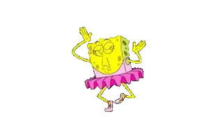 SpongeBob SquarePants in Pink Mantu