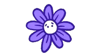 Cute Smiling Aster Flower