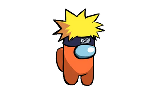 Among Us Orange Character Naruto Uzumaki