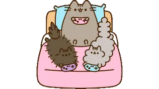 Pusheen Playing Video Games with Stormy and Pip