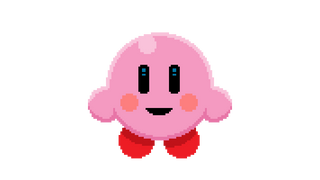 Happy Kirby Pixel