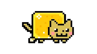 Golden Nyan Cat Meme