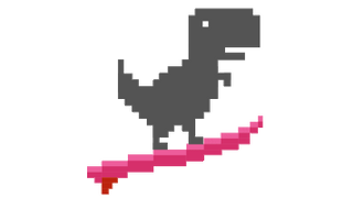 Chrome Dino Surfing